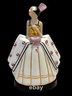 Antique 1920's Art Deco Robj Era French Porcelain Figural Boudoir Perfume Lamp