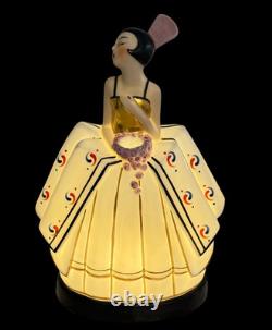 Antique 1920's Art Deco Robj Era French Porcelain Figural Boudoir Perfume Lamp