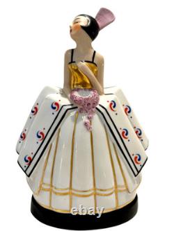 Antique 1920's Art Deco Robj Era French Porcelain Figural Boudoir Perfume Lamp