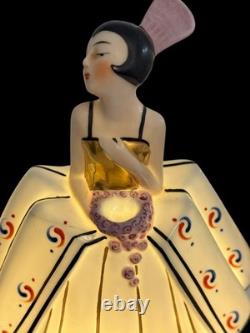 Antique 1920's Art Deco Robj Era French Porcelain Figural Boudoir Perfume Lamp