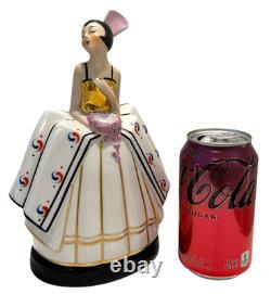 Antique 1920's Art Deco Robj Era French Porcelain Figural Boudoir Perfume Lamp