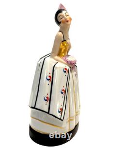 Antique 1920's Art Deco Robj Era French Porcelain Figural Boudoir Perfume Lamp