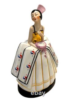 Antique 1920's Art Deco Robj Era French Porcelain Figural Boudoir Perfume Lamp