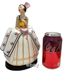 Antique 1920's Art Deco Robj Era French Porcelain Figural Boudoir Perfume Lamp