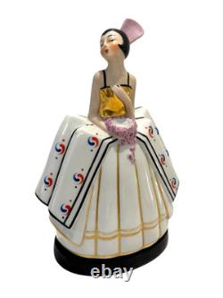Antique 1920's Art Deco Robj Era French Porcelain Figural Boudoir Perfume Lamp