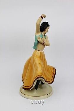 Antique 1920s Art Deco ROYAL DUX Porcelain Spanish Dancer, Lia Czechoslovakia