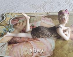 Antique 1920s German Porcelain Bathing Beauty Figurine #2