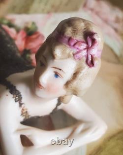 Antique 1920s German Porcelain Bathing Beauty Figurine #2