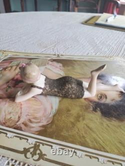 Antique 1920s German Porcelain Bathing Beauty Figurine #2