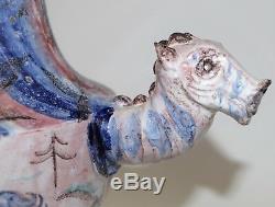 Antique 1920s VALLY WIESELTHIER CERAMIC HORSE VASE Wiener Werkstatte Art Deco