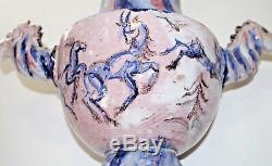 Antique 1920s VALLY WIESELTHIER CERAMIC HORSE VASE Wiener Werkstatte Art Deco