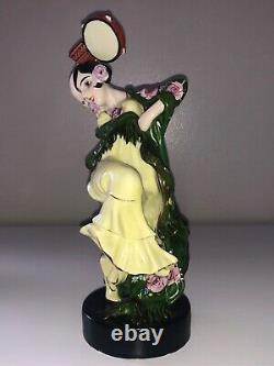 Antique Aladin French Art Deco Porcelain Figurine Spanish Lady Woman Dancer