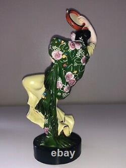 Antique Aladin French Art Deco Porcelain Figurine Spanish Lady Woman Dancer