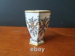 Antique American Belleek Lenox Art Deco Hexagonal Demitasse Cup & Saucer Euc