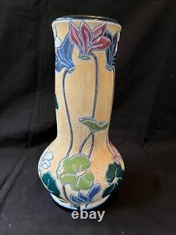 Antique Art Deco Amphora Pottery Vase Czscho Slovakia 1920s. Marked Bottom