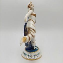 Antique Art Deco E. A. Muller German Porcelain Lady Woman Figurine Figure