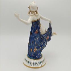 Antique Art Deco E. A. Muller German Porcelain Lady Woman Figurine Figure