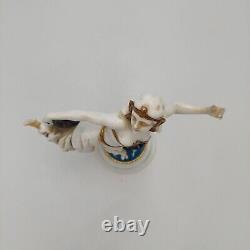 Antique Art Deco E. A. Muller German Porcelain Lady Woman Figurine Figure