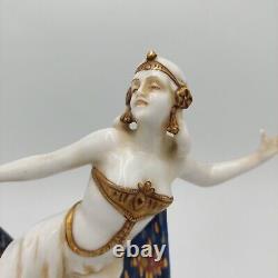 Antique Art Deco E. A. Muller German Porcelain Lady Woman Figurine Figure