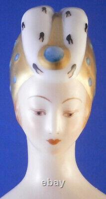 Antique Art Deco French Porcelain Medieval Queen Figurine Figure Porzellan Figur