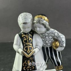 Antique Art Deco German Goebel Porcelain Figure Children