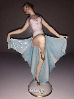 Antique Art Deco German Lady Woman Ballerina Dancer Porcelain Figurine Figure