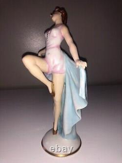 Antique Art Deco German Lady Woman Ballerina Dancer Porcelain Figurine Figure