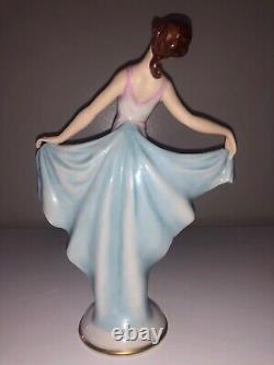 Antique Art Deco German Lady Woman Ballerina Dancer Porcelain Figurine Figure