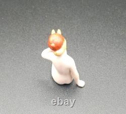 Antique Art Deco German Nude Bathing Beauty Flapper Mini Figurine Very Nice