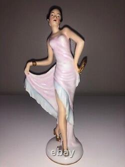 Antique Art Deco German Porcelain Lady Woman Dancer Ballerina Figurine Figure