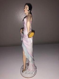 Antique Art Deco German Porcelain Lady Woman Dancer Ballerina Figurine Figure