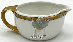 Antique Art Deco Gilded Rosenthal Selb RS Teapot Cream Sugar Canister Porcelain