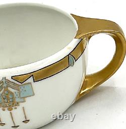 Antique Art Deco Gilded Rosenthal Selb RS Teapot Cream Sugar Canister Porcelain