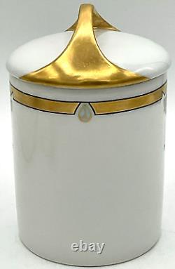 Antique Art Deco Gilded Rosenthal Selb RS Teapot Cream Sugar Canister Porcelain