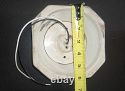 Antique Art Deco Glass Porcelain Skyscraper Ceiling Light Fixture Bath kitchen