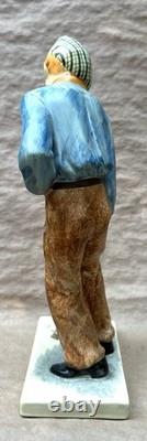 Antique Art Deco Goldspenser/Hermine Rauch Ceramic Boy Sculpture Austria/1930s