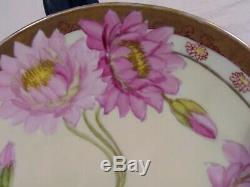 Antique Art Deco Handpainted French TV Limoges Pickard Porcelain Cake Plate