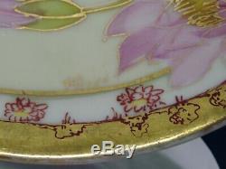 Antique Art Deco Handpainted French TV Limoges Pickard Porcelain Cake Plate