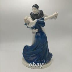 Antique Art Deco Heubach Pierrot Dancer German Porcelain Figurine Figure