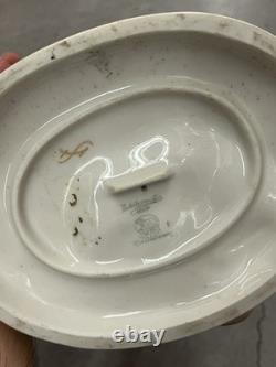 Antique Art Deco Hutschenreuther Nude Girl with Young Deer Porcelain Figurine