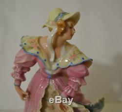 Antique Art Deco Karl Ens Germany Porcelain Dancing Lady Figurine