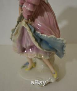 Antique Art Deco Karl Ens Germany Porcelain Dancing Lady Figurine