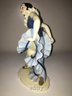 Antique Art Deco Porcelain Dancer Ballerina Lady Woman Figurine Figure Pierrette