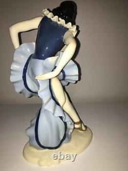 Antique Art Deco Porcelain Dancer Ballerina Lady Woman Figurine Figure Pierrette