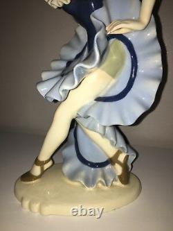 Antique Art Deco Porcelain Dancer Ballerina Lady Woman Figurine Figure Pierrette