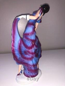 Antique Art Deco Porcelain German Lady Woman Dancer Flapper Figurine Figure