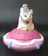 Antique Art Deco Porcelain Pierrot Clown Figurine Box Sitzendorf