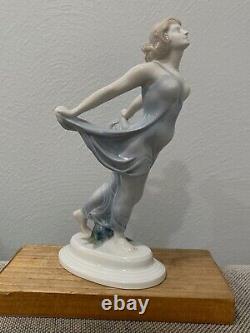 Antique Art Deco Rosenthal Porcelain Bride of Wind Figurine Liebermann Design