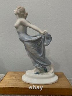 Antique Art Deco Rosenthal Porcelain Bride of Wind Figurine Liebermann Design