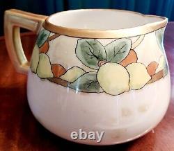 Antique Art Deco TK Count Thun Czech porcelain pitcher & cups. Signed ZM